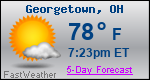 Weather Forecast for Georgetown, OH