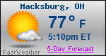 Weather Forecast for Macksburg, OH