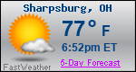 Weather Forecast for Sharpsburg, OH