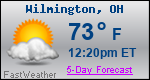 Weather Forecast for Wilmington, OH