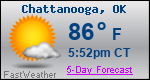 Weather Forecast for Chattanooga, OK