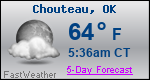 Weather Forecast for Chouteau, OK