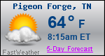 Weather Forecast for Pigeon Forge, TN