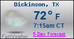 Weather Forecast for Dickinson, TX