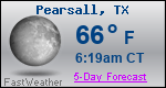 Weather Forecast for Pearsall, TX