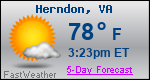 Weather Forecast for Herndon, VA
