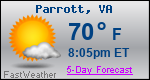 Weather Forecast for Parrott, VA