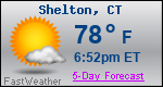 Weather Forecast for Shelton, CT