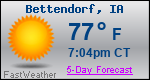 Weather Forecast for Bettendorf, IA