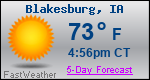 Weather Forecast for Blakesburg, IA