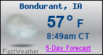Weather Forecast for Bondurant, IA