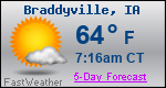 Weather Forecast for Braddyville, IA