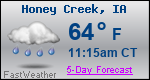 Weather Forecast for Honey Creek, IA