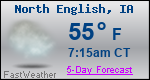 Weather Forecast for North English, IA