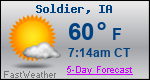 Weather Forecast for Soldier, IA