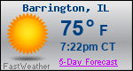 Weather Forecast for Barrington, IL