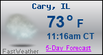 Weather Forecast for Cary, IL
