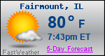 Weather Forecast for Fairmount, IL