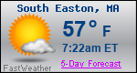 Weather Forecast for South Easton, MA