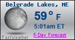 Weather Forecast for Belgrade Lakes, ME