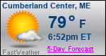 Weather Forecast for Cumberland Center, ME