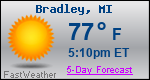 Weather Forecast for Bradley, MI