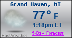 Weather Forecast for Grand Haven, MI