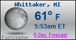 Weather Forecast for Whittaker, MI