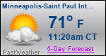 Weather Forecast for Minneapolis-Saint Paul International Airport, MN