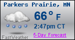Weather Forecast for Parkers Prairie, MN
