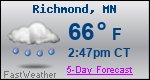 Weather Forecast for Richmond, MN
