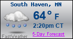 Weather Forecast for South Haven, MN