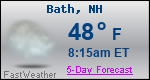 Weather Forecast for Bath, NH