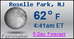 Weather Forecast for Roselle Park, NJ