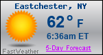 Weather Forecast for Eastchester, NY
