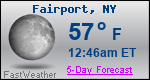 Weather Forecast for Fairport, NY