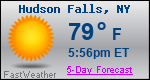 Weather Forecast for Hudson Falls, NY