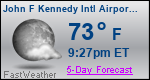 Weather Forecast for John F Kennedy International Airport, NY