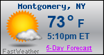 Weather Forecast for Montgomery, NY