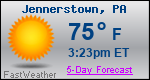 Weather Forecast for Jennerstown, PA