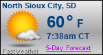 Weather Forecast for North Sioux City, SD