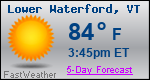 Weather Forecast for Lower Waterford, VT