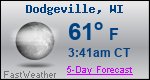 Weather Forecast for Dodgeville, WI