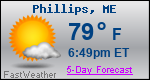 Weather Forecast for Phillips, ME