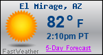 Weather Forecast for El Mirage, AZ