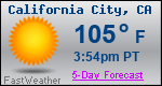Weather Forecast for California City, CA