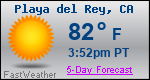Weather Forecast for Playa del Rey, CA