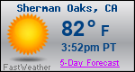 Weather Forecast for Sherman Oaks, CA