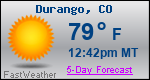 Weather Forecast for Durango, CO