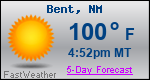 Weather Forecast for Bent, NM